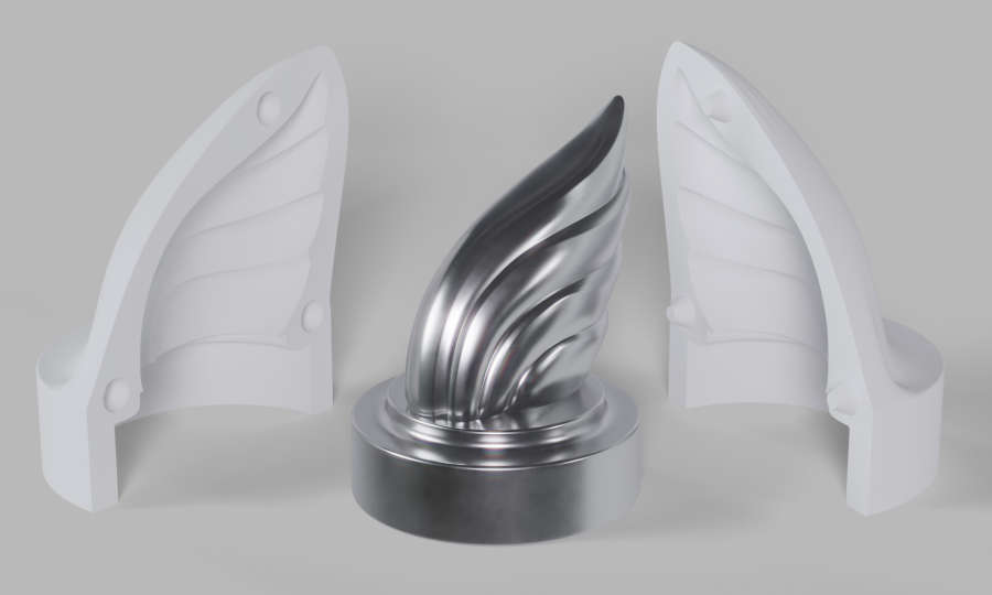 Mathis-Automobil-Figur Gussformen (3D-Druck)